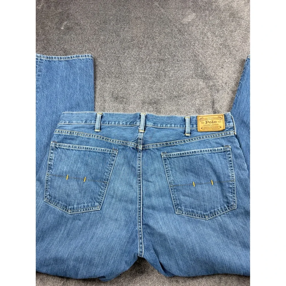 Polo Ralph Lauren Hampton Straight Leg Jeans Mens Blue Denim Dungarees 40x31